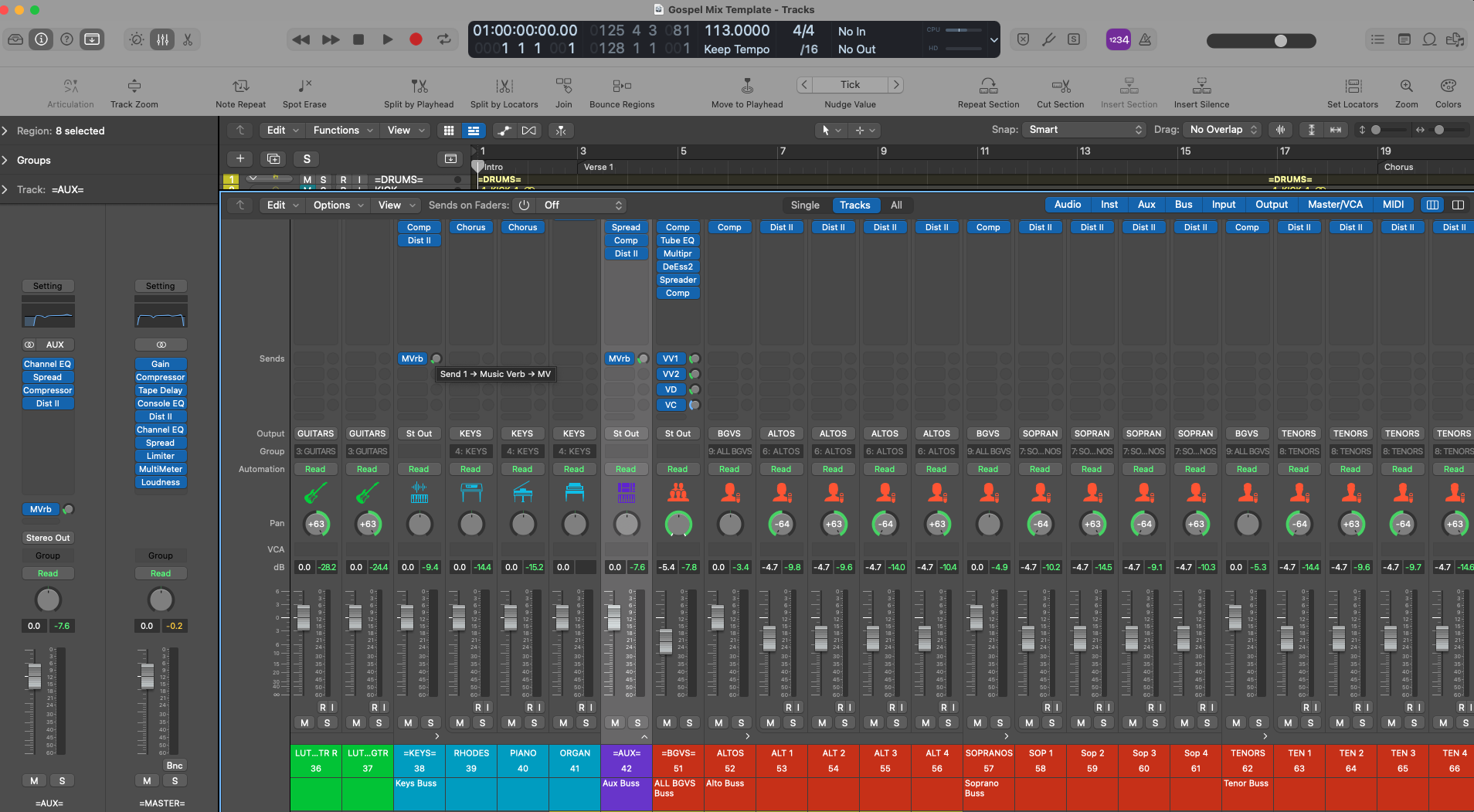 Gospel Mixing Template For Logic Pro! Gospel Producers