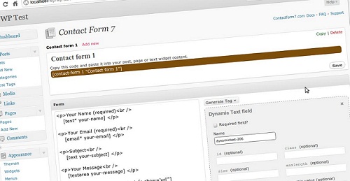 Contact Form 7 WordPress Website Design