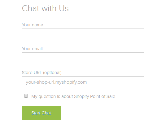 Shopify chat