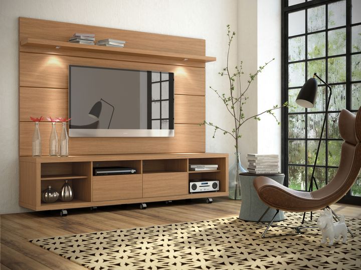 Panel Colgante Horizon para TV hasta 65" + Rack para TV 2,20 metros