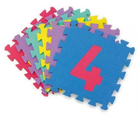 Pisos de goma - Love Piso Goma Eva Love 805 Bebe 10 Piezas Numeros 