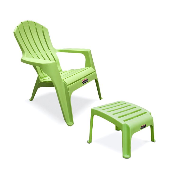 Sillón Plastico Country + Apoya Pie X1 Colombraro Naranja Colombraro