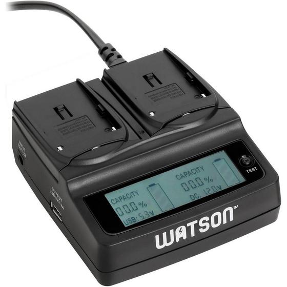 Watson D-4203 Duo LCD Charger for L M Series Batteries Watson