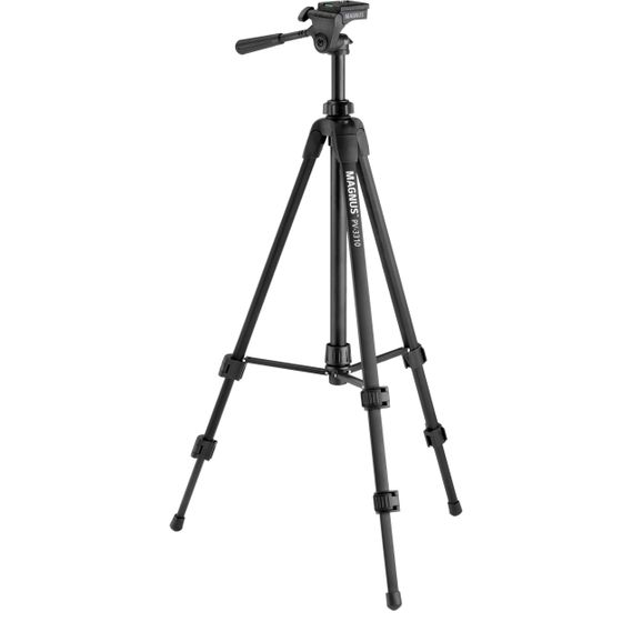 Magnus PV-3310 Photo Tripod with 3-Way Pan-and-Tilt Head | Magnus