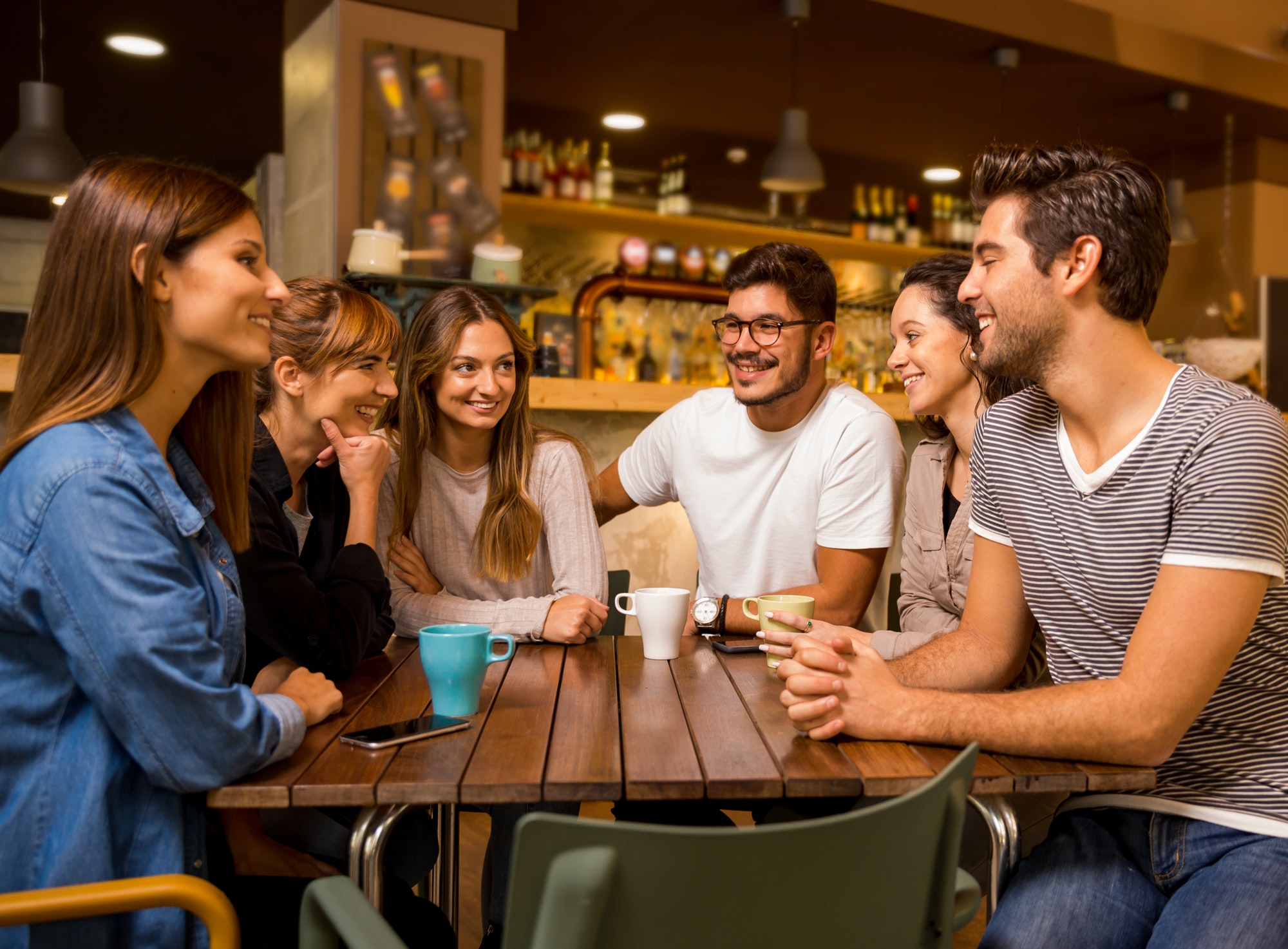 Friends at the cafe