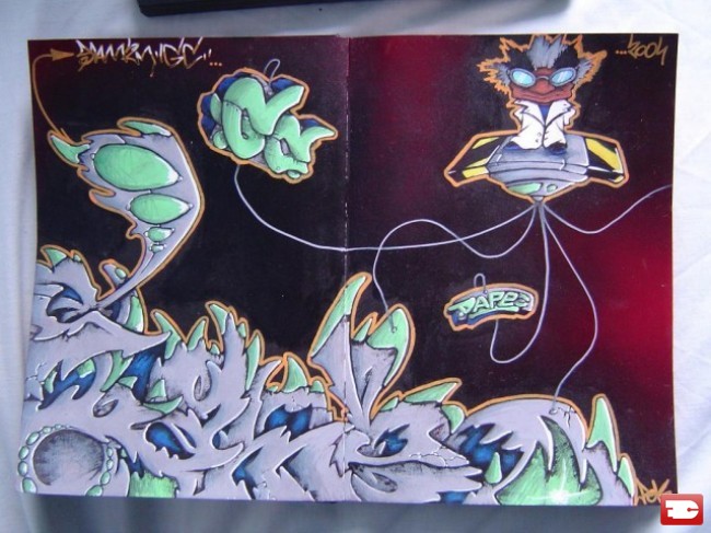 Piece By Slamtwo Biarritz France Street Art And Graffiti Fatcap