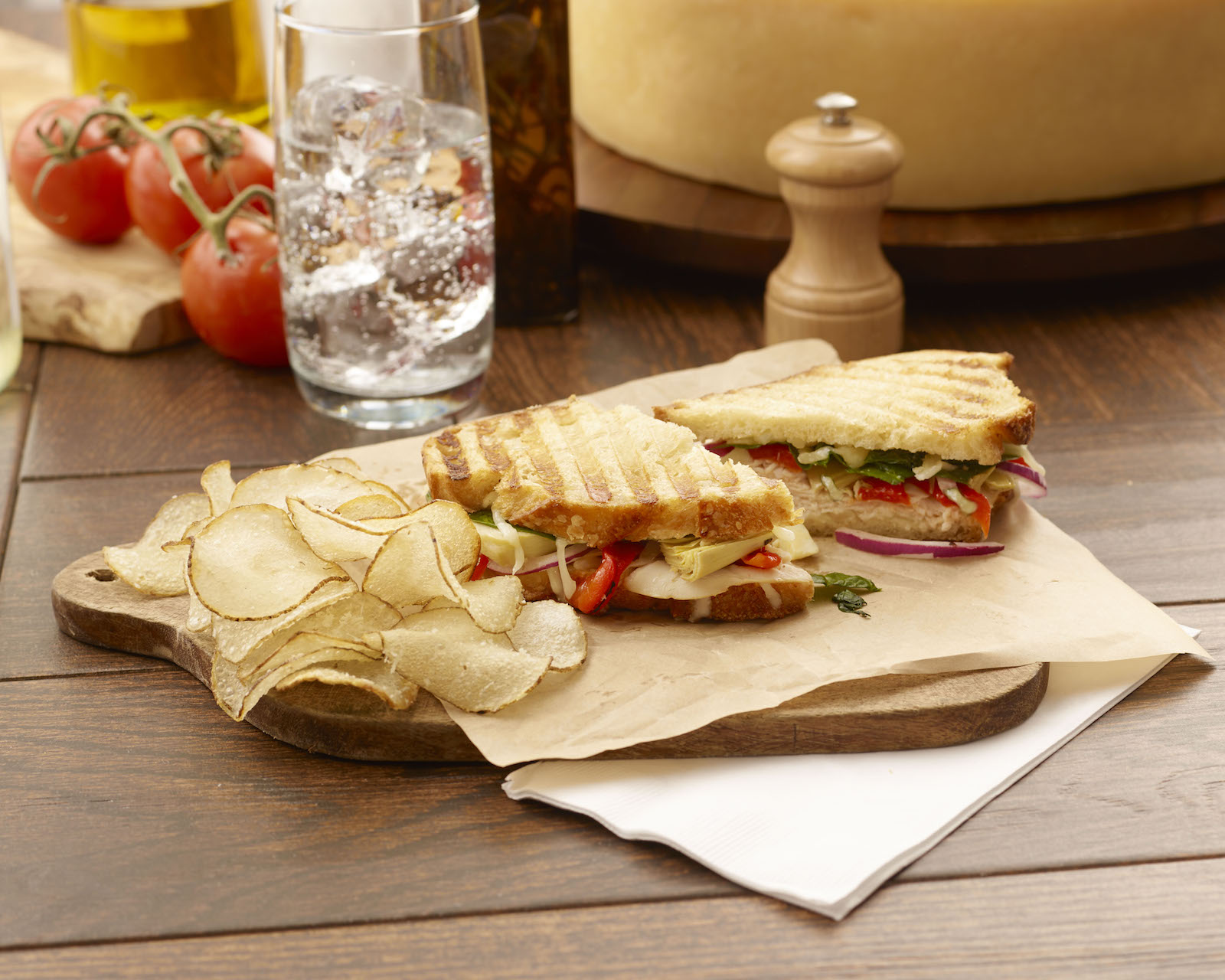 Mediterranean Turkey Asiago Panini Melt Recipe Grande Cheese