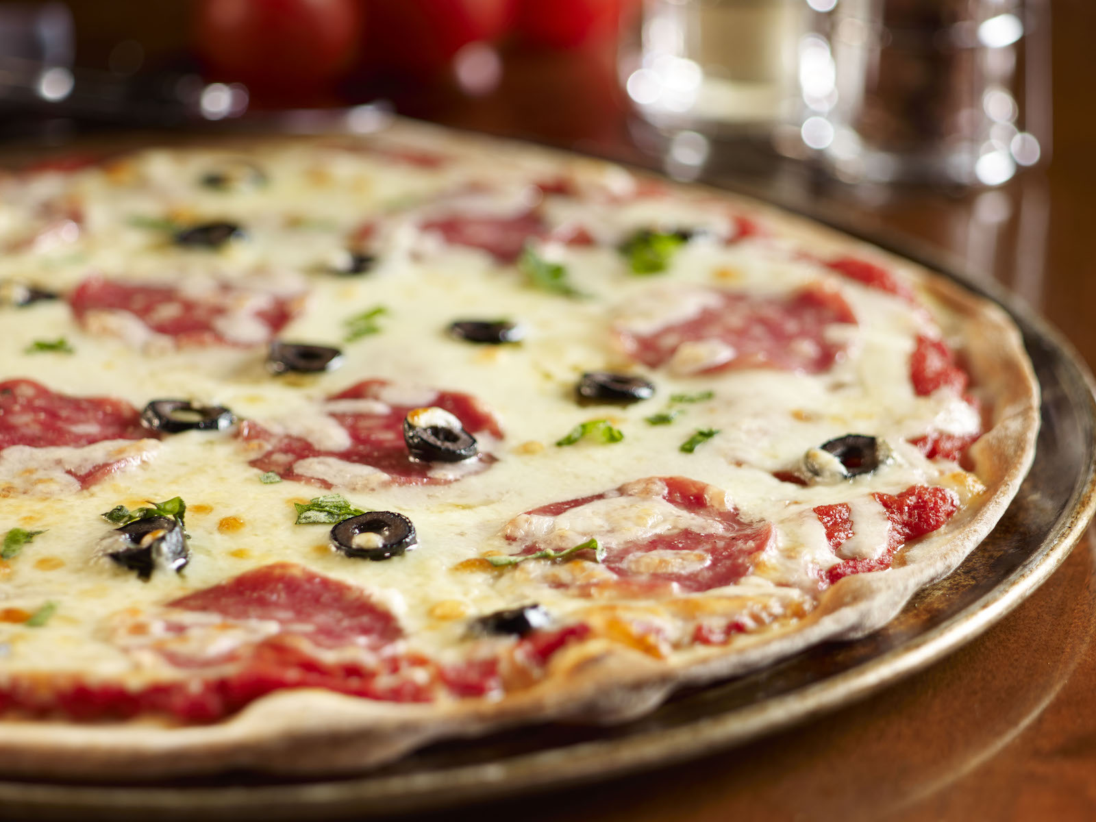 Spicy Soppressata Provolone Pie Recipe Grande Cheese