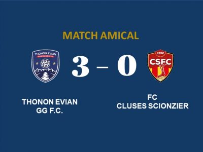 Thonon Evian Grand Genève Football Club - score match amical