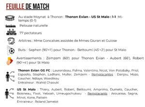 Thonon Evian Grand Genève Football Club - feuille de match N3 (1)