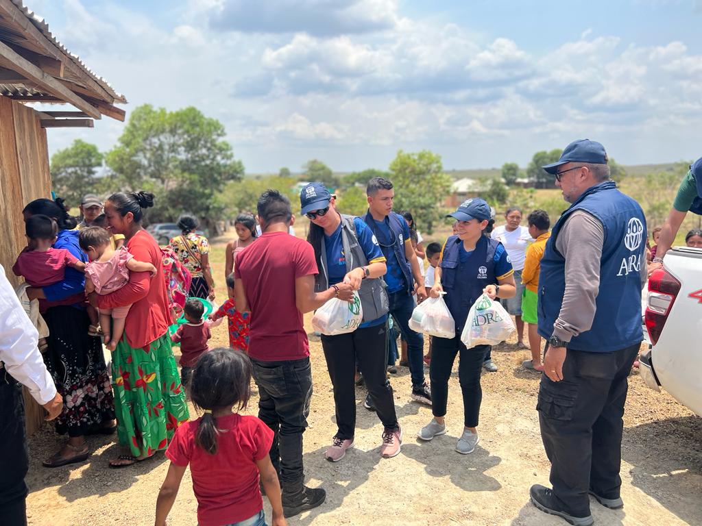 ADRA Colombia entrega canastas alimentarias a resguardos indígenas Awaliba y Guacoyo en el departamento del Meta