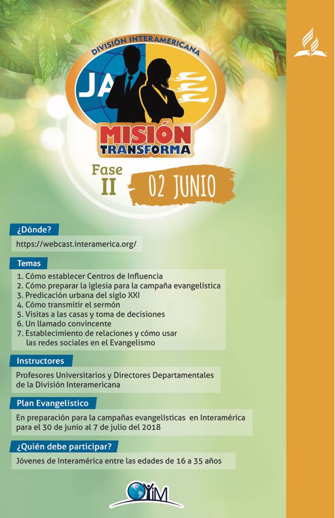 Misión Transforma 2018 - encuentro virtual.