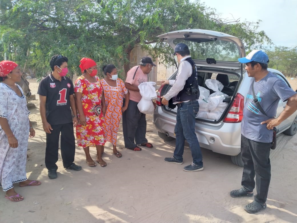 Decenas de familias de comunidades indígenas Wayúu han sido beneficiadas con mercados entregados por la  Iglesia Adventista
