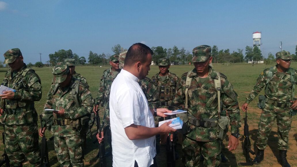 “EL PODER DE LA ESPERANZA” TOCA CORAZONES EN UNA UNIDAD MILITAR DEL VICHADA.
