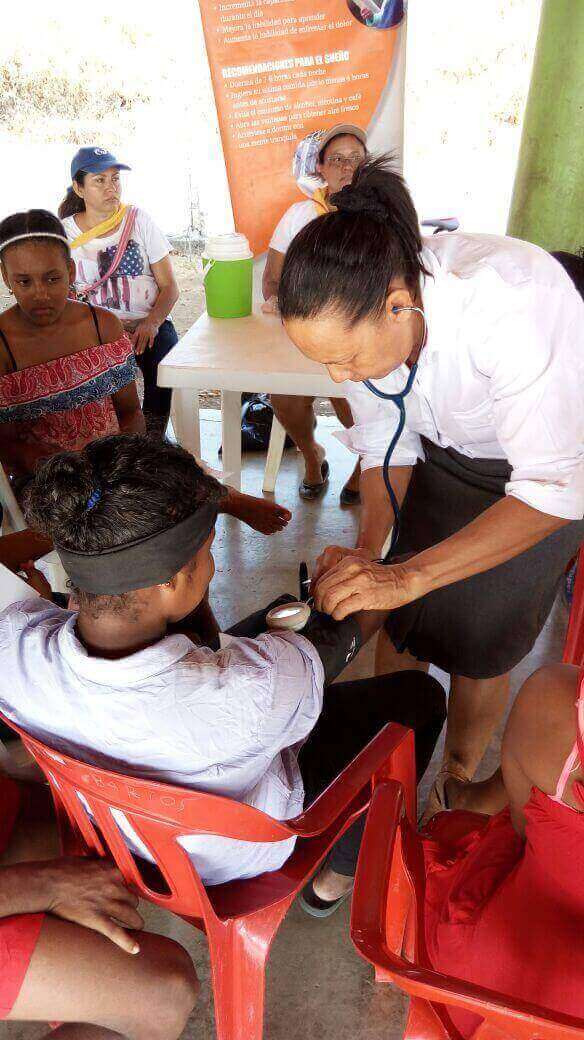 Exposalud en Cartagena. Barrio la Maria