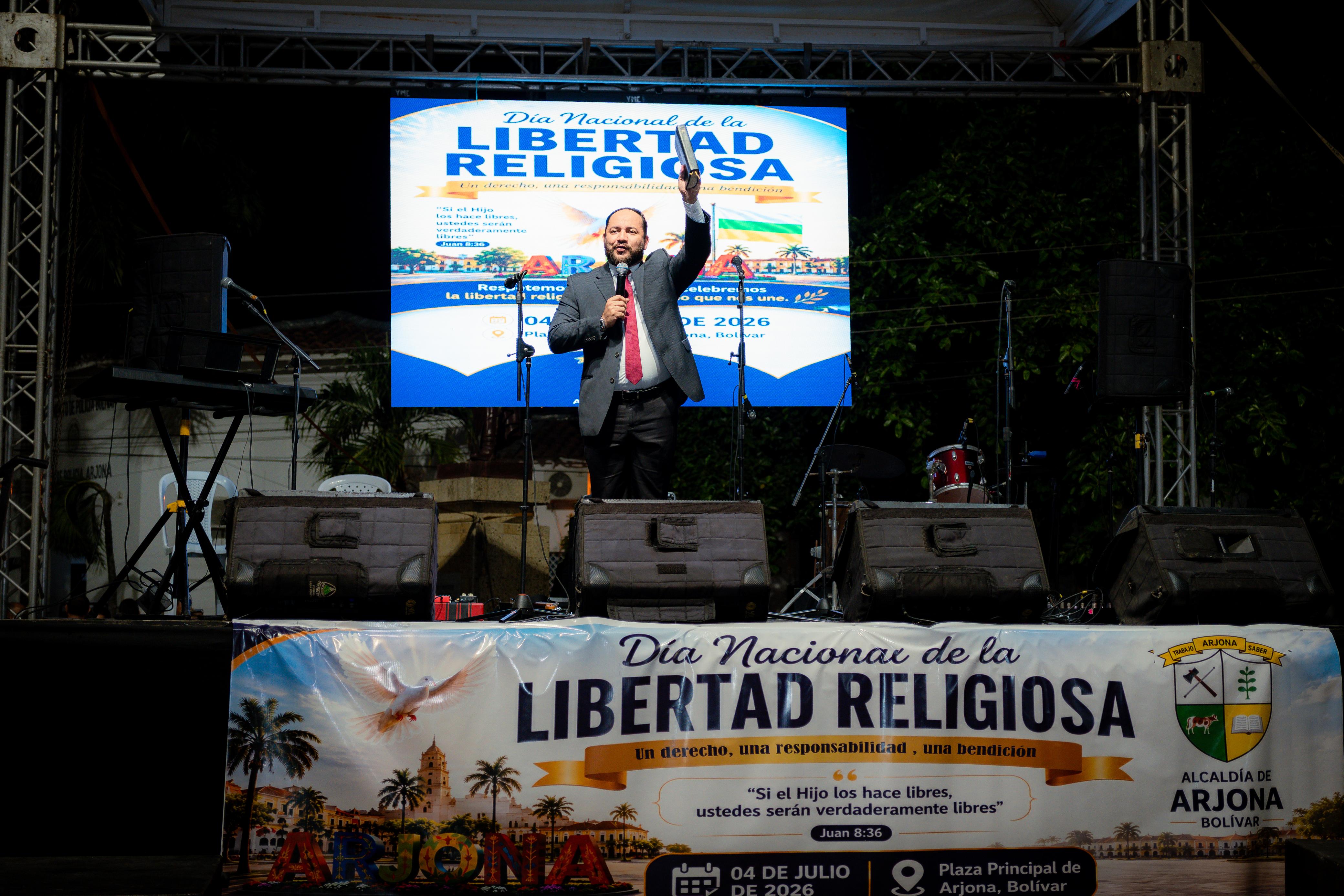 Iglesia Adventista se unió a la celebración del Día de la Libertad Religiosa en Arjona, Bolívar.