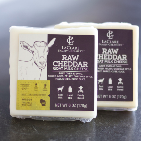 Raw Cheddar Goat Cheese - Avrom Farm
