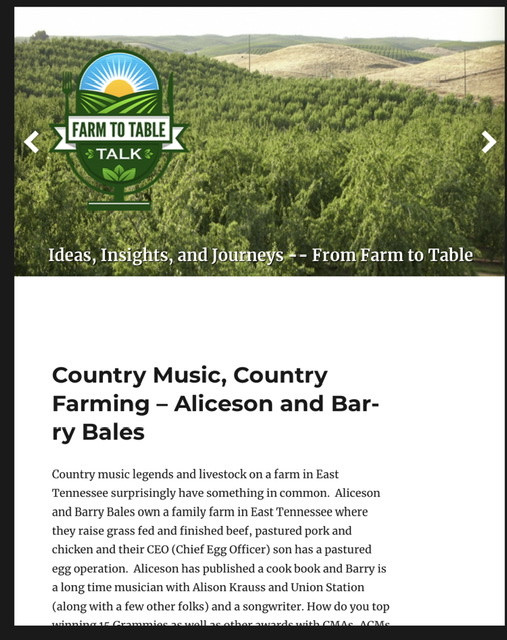 Farm To Table Talk