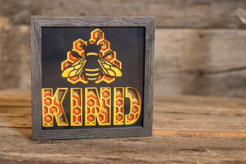 Bee Kind Shadowbox