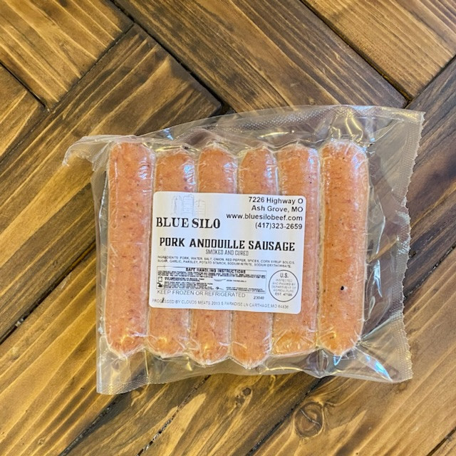 Smoked Andouille Sausages (6 ct) Blue Silo