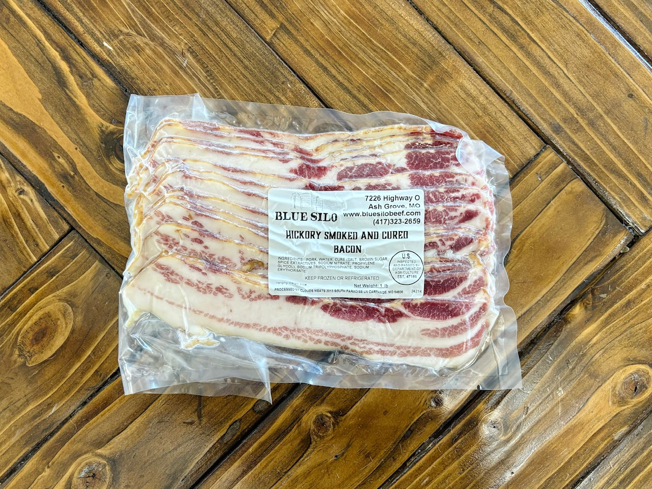 Hickory Smoked & Cured Pork Bacon