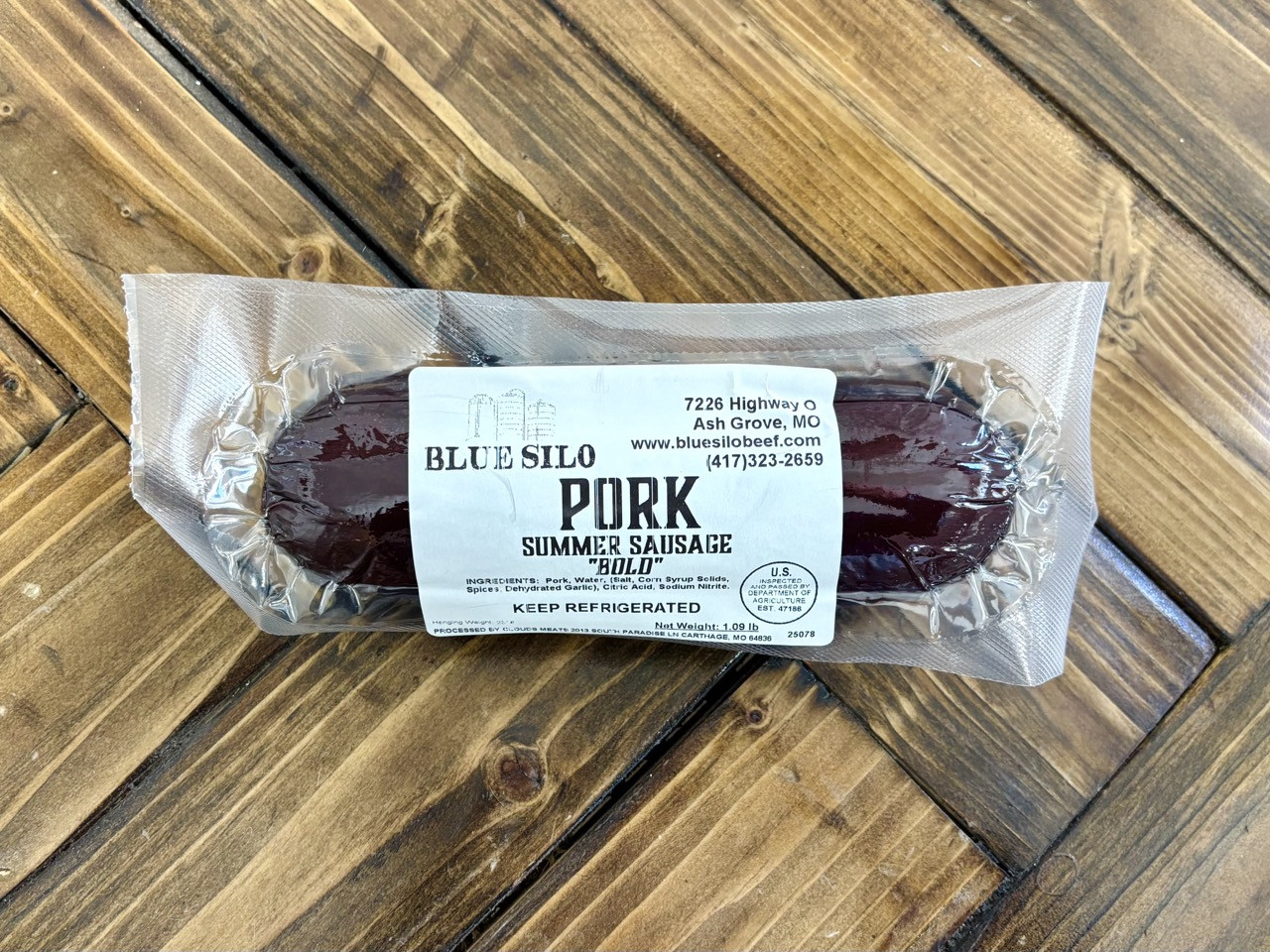 Bold Pork Summer Sausage