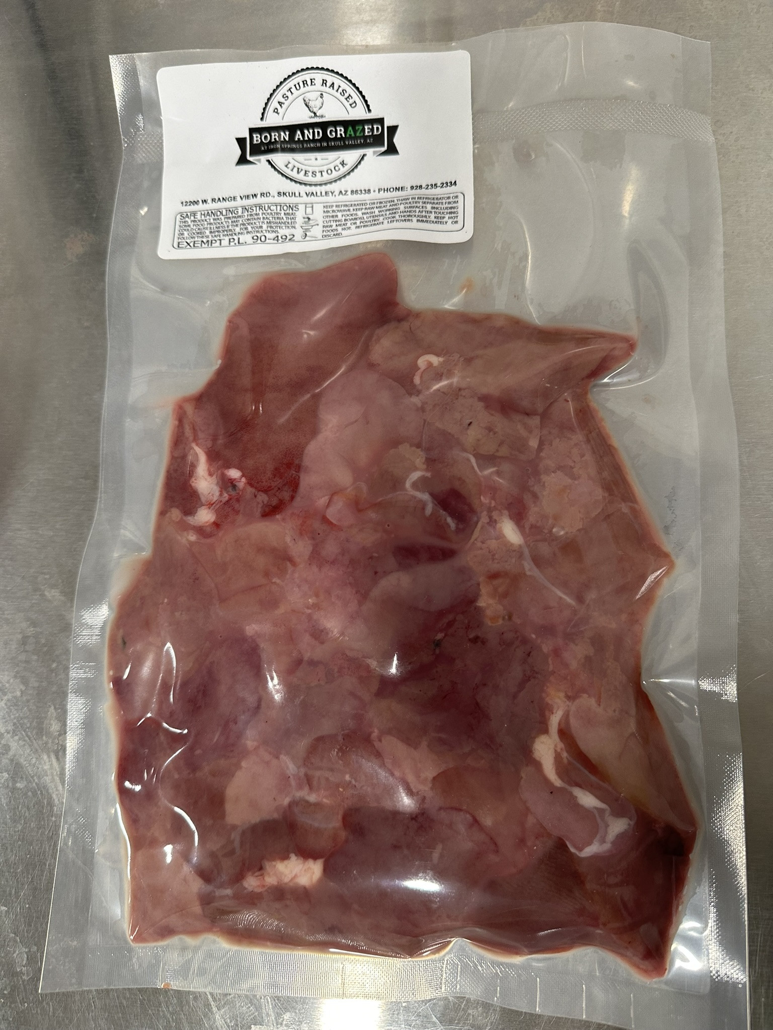 Pastured Chicken; Livers