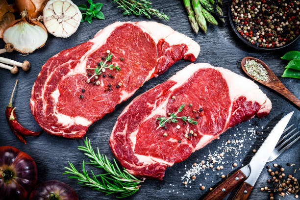 Grass finished sirloin steak from heritage Dexter cattle raised in North Texas at Dos Lobos Ranch