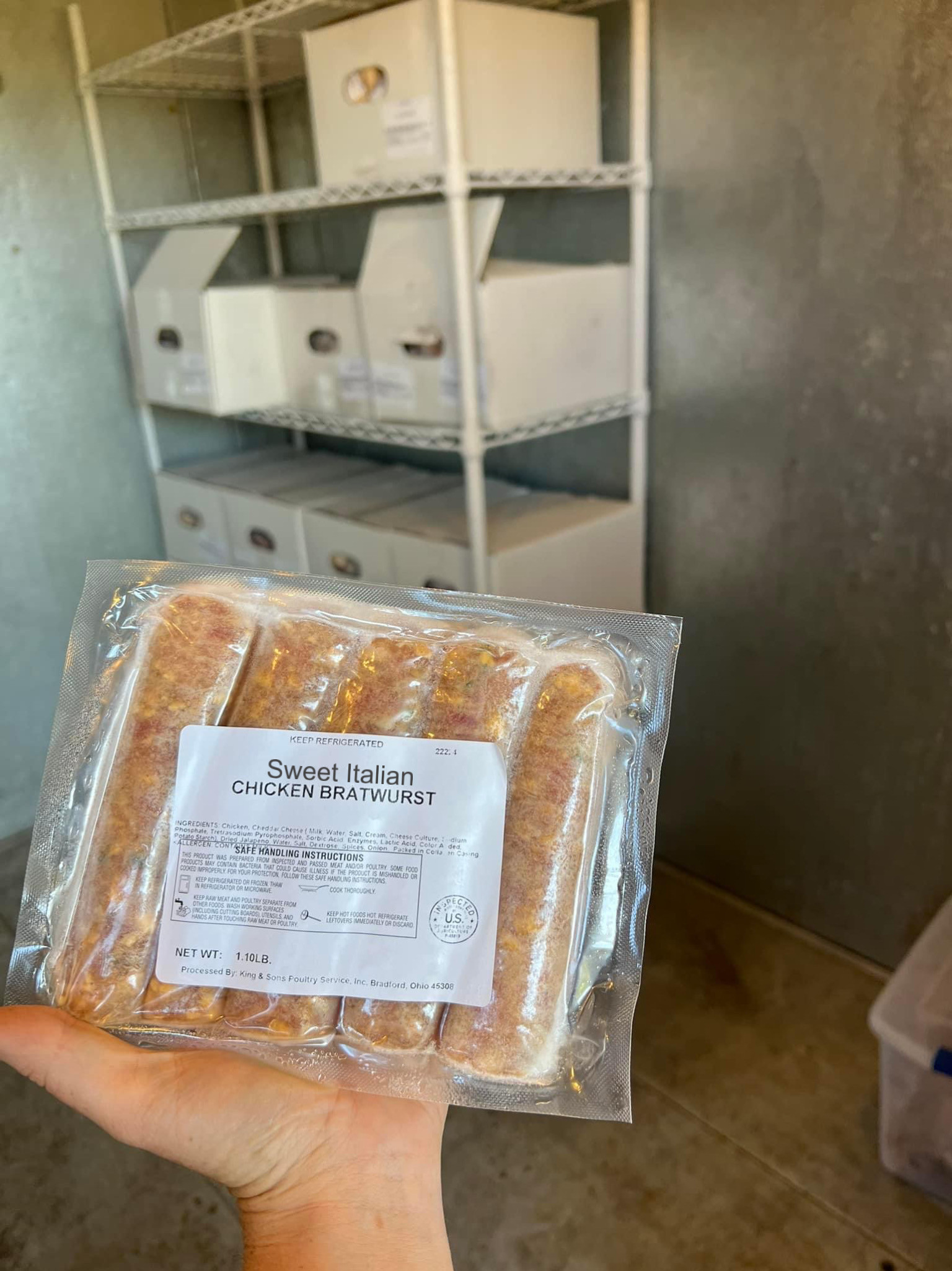 Sweet Italian Chicken Brats