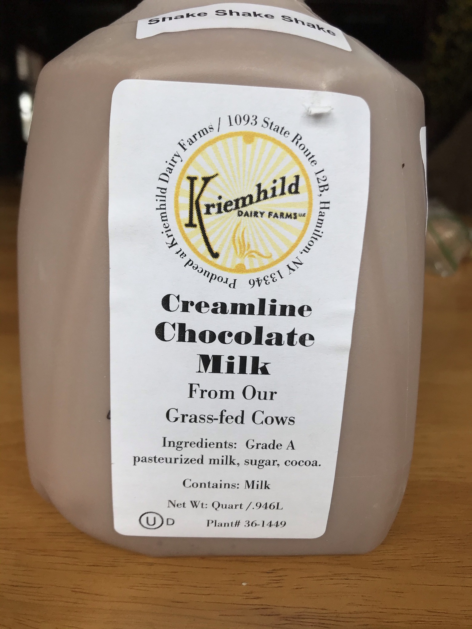 Kriemhild Creamline Chocolate Milk Drover Hill Farm