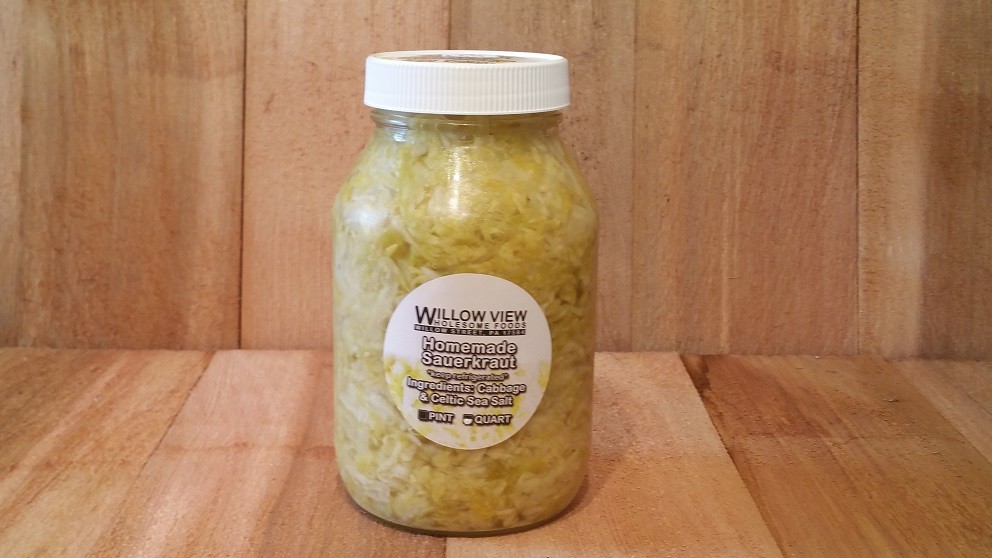 Quart Fermented Sauerkraut Dutch Meadows Farm