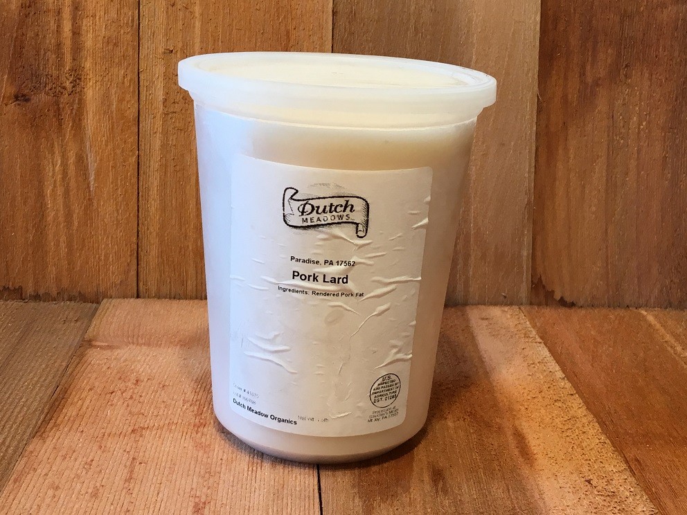 Quart Pork Lard Dutch Meadows Farm