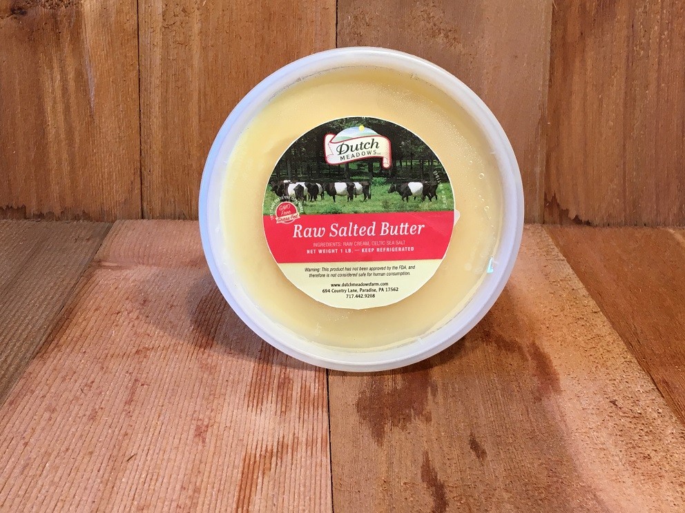 1 lb. Raw Salted Butter Dutch Meadows Farm