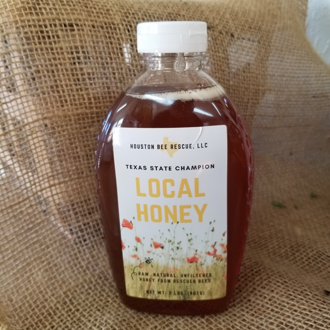 Houston Bee Rescue Raw Honey 2 lb Erbe Ranch Mercantile LLC