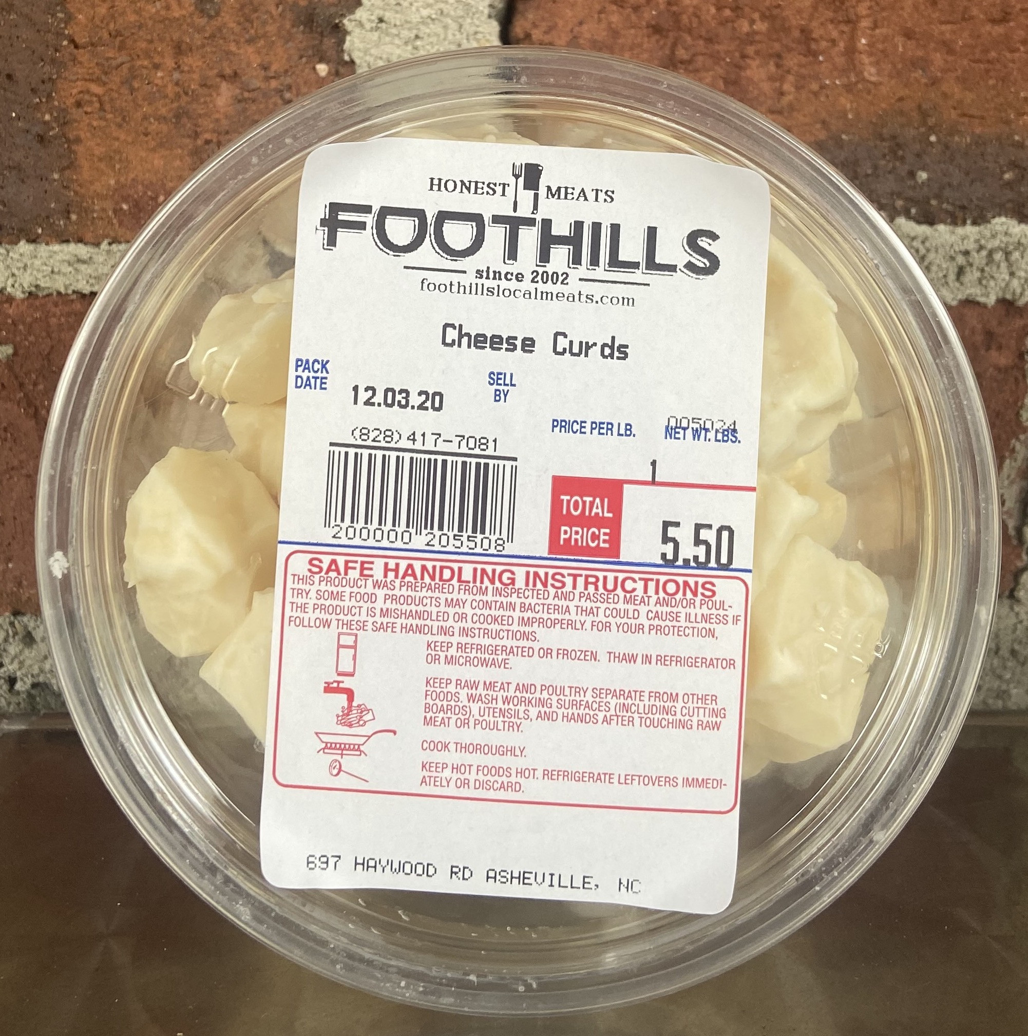 English Farmstead Dairy Cheese Curds Foothills Meats