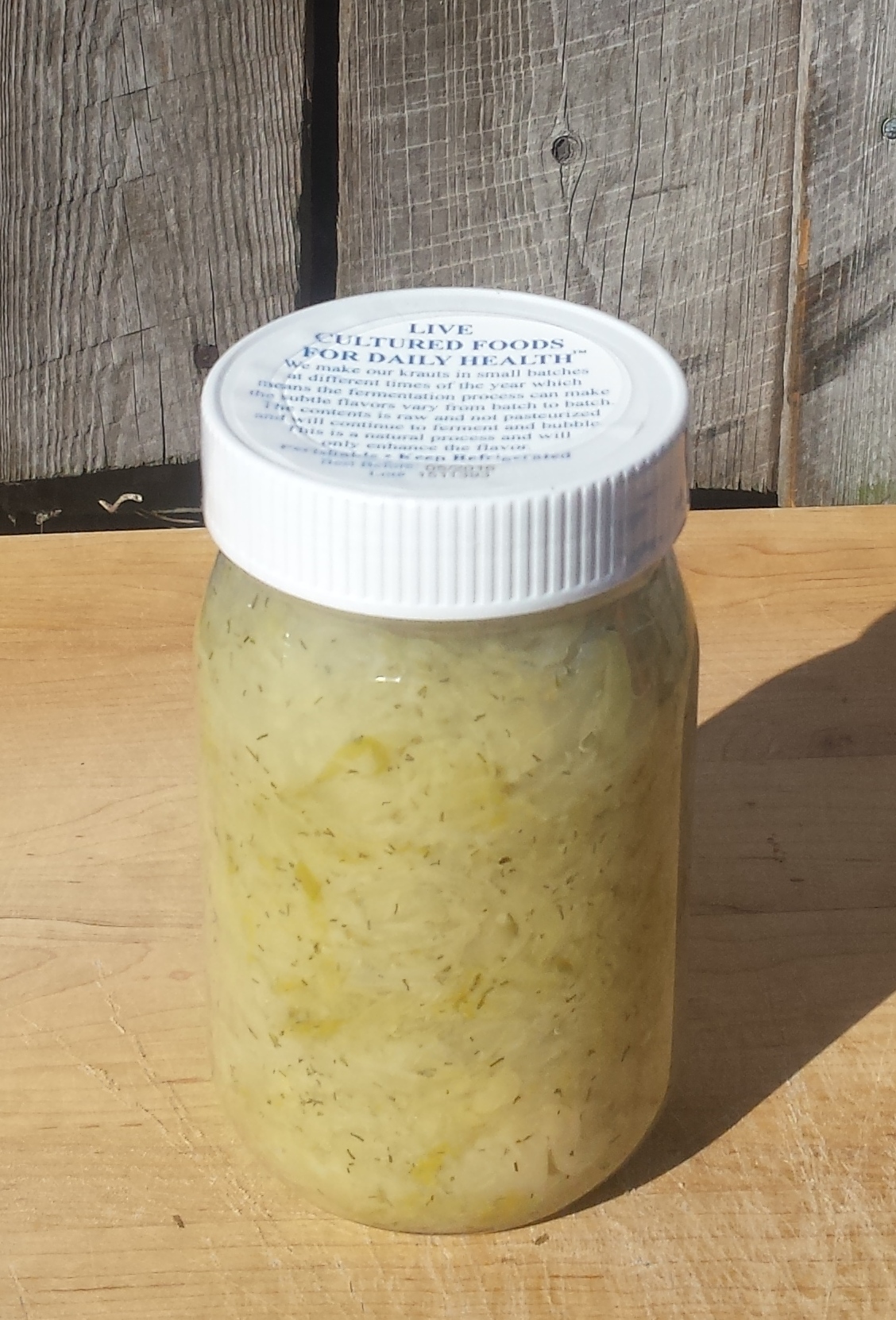 Garlic/ Dill Sauerkraut Cypress Consultants (Full Circle Farm)