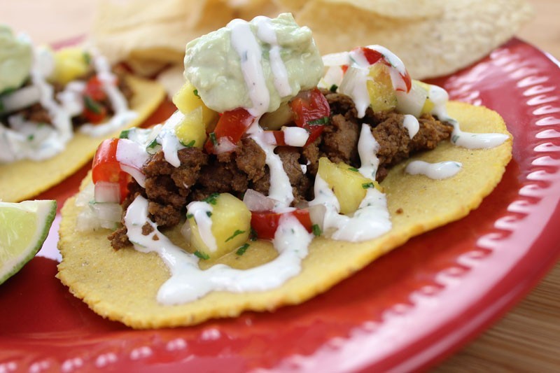 Ground Beef Tacos with Homemade Corn Tortillas