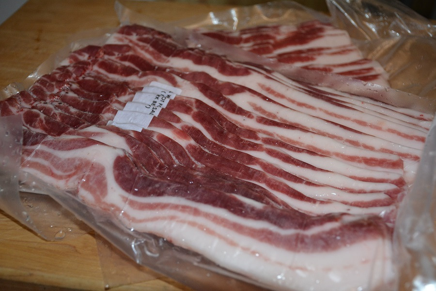 Fresh Sliced Pork Belly (Uncured Bacon) Cypress Consultants (Full