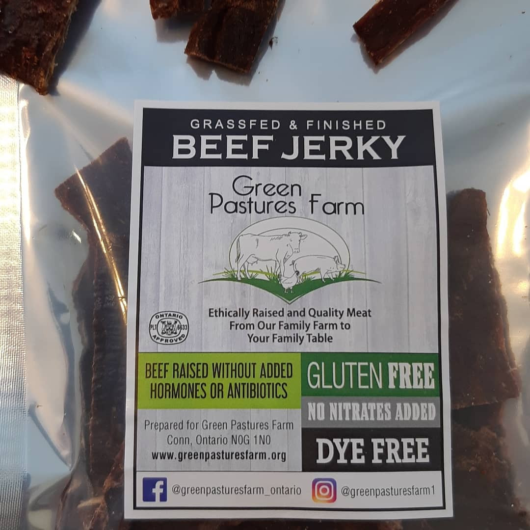 Grassfed and Finished Beef Jerky (BBQ) Bulk Package Wild Meadows Farm