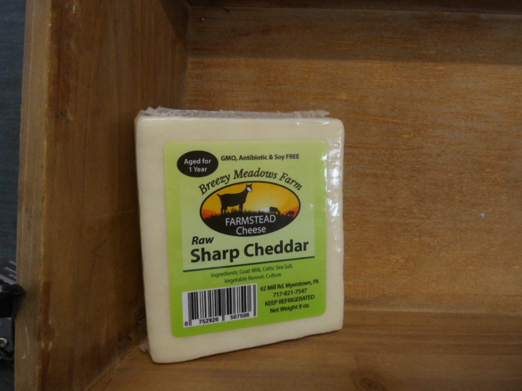 Goat Milk Cheese Sharp Cheddar (8 Oz. Block) HARMONY ACRES