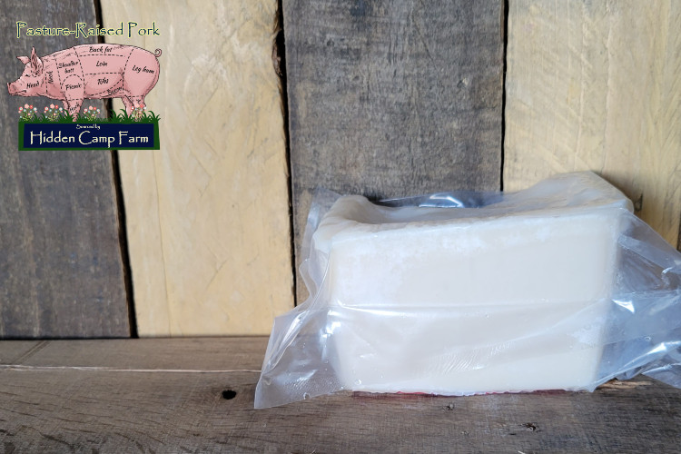 Pork Lard Block Hidden Camp Farm