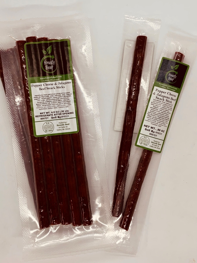 Pepper (20) Cheese & Jalapeno Single Stick Honestly Beef