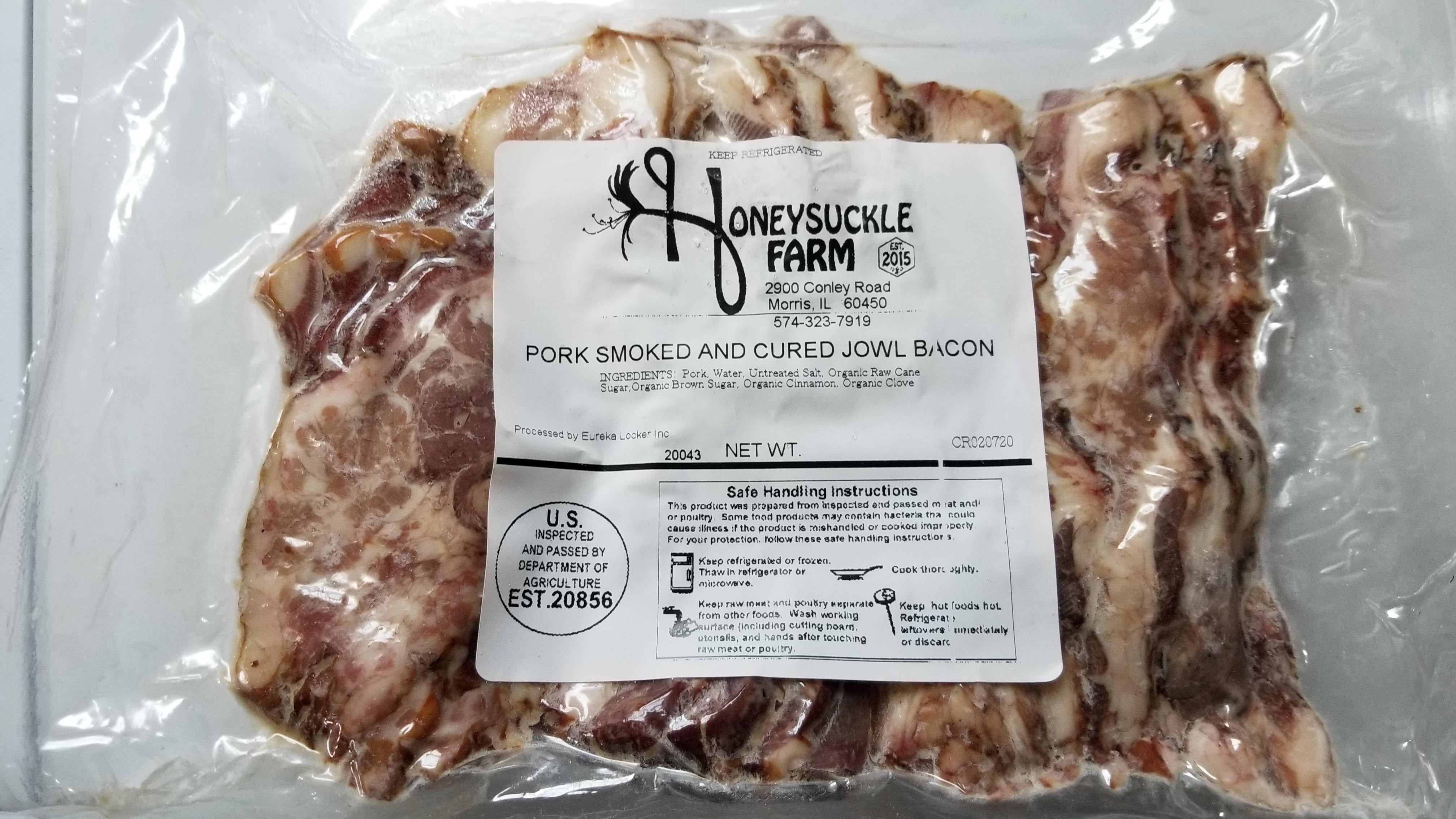 Jowl Bacon Smoked and Cured Honeysuckle Farm