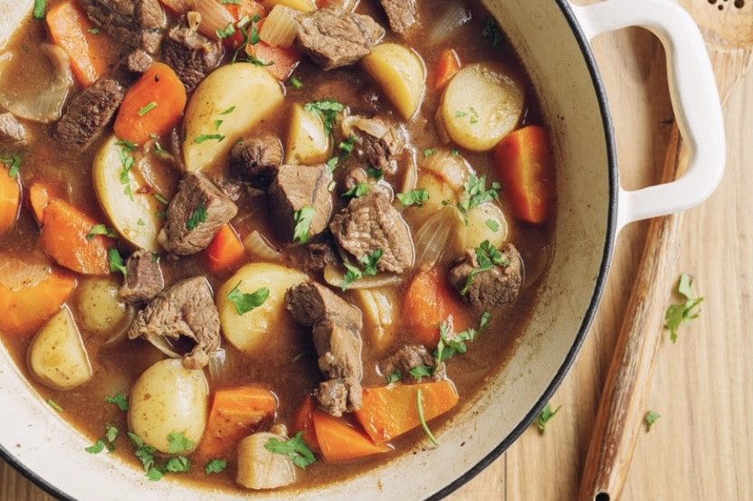Slow-Cooked Beef Stew with Root Vegetables