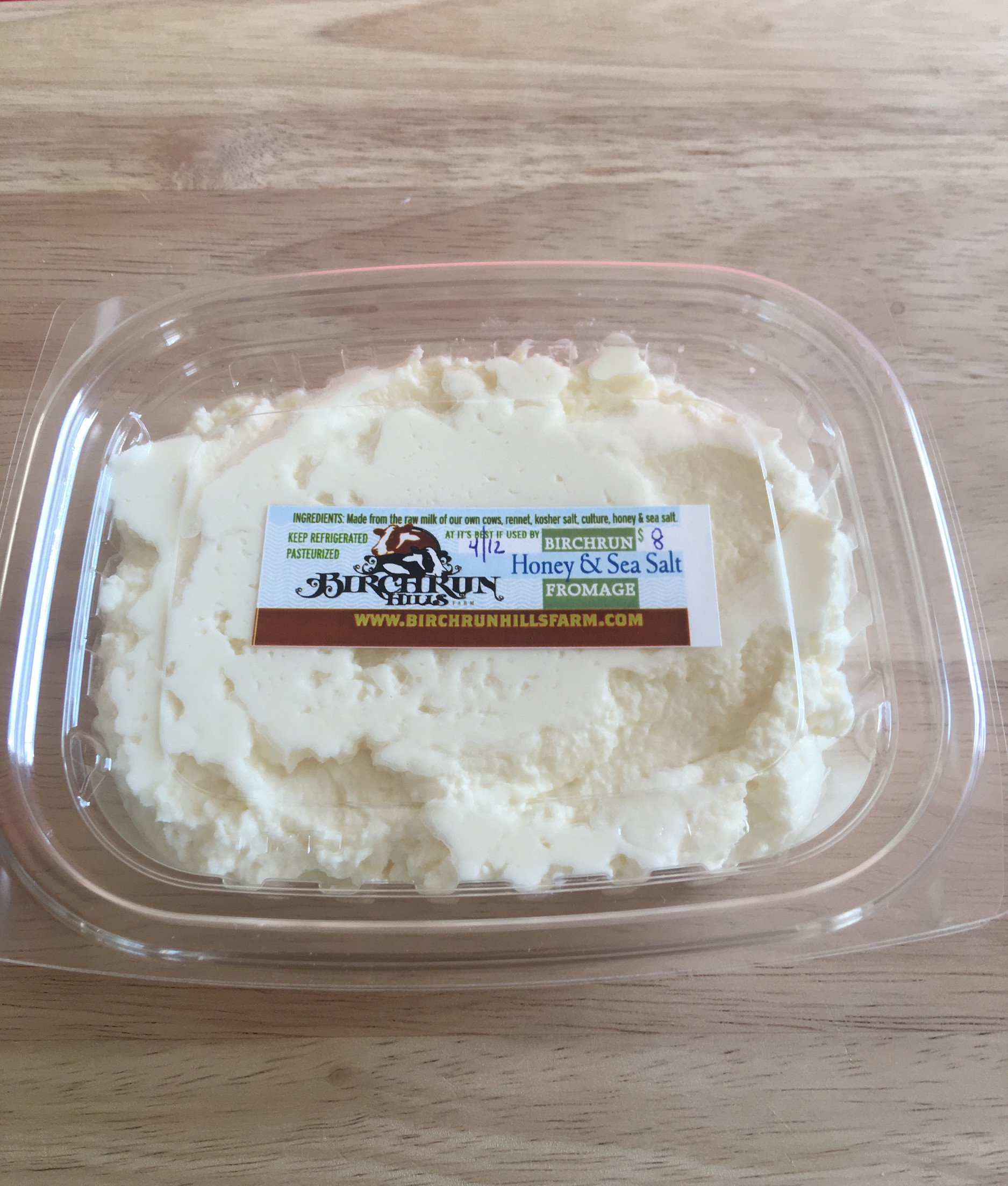 Honey & Sea Salt Cheese Spread Birchrun Hills Farm