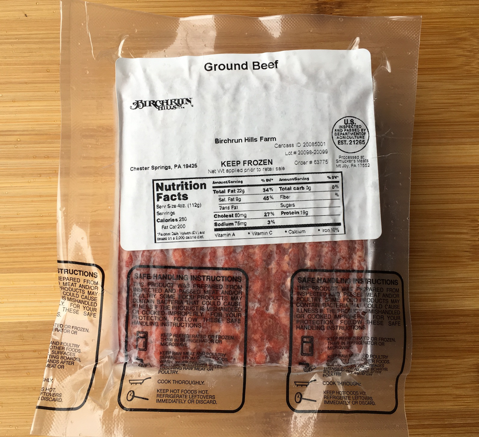 Ground Beef Birchrun Hills Farm