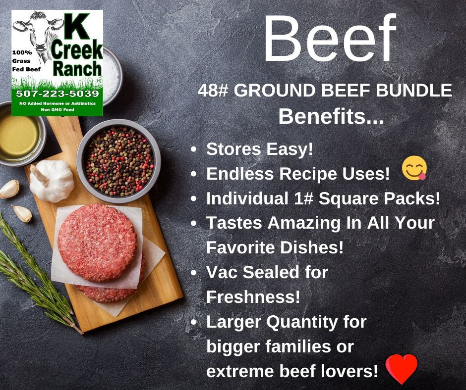 48 Ground Beef Bundle K Creek Ranch
