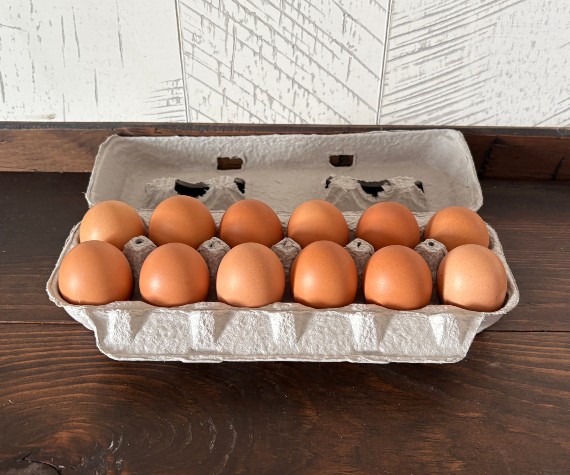 1 Doz. Large Brown Eggs (Corn & Soy Free)