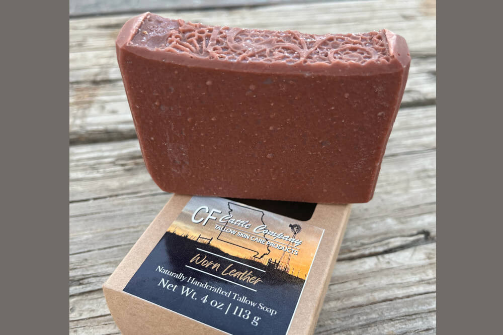 Tallow Bar Soap Worn Leather Little Farm Store LLC