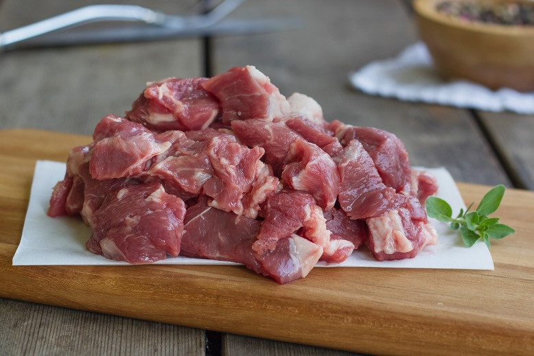 Lamb Stew Meat Bone In Eco Valley Ranch